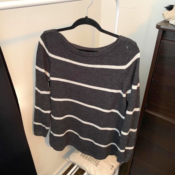 Cashmere blend striped sweater - Picture 1 of 2